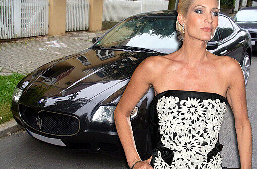 Mit einem Maserati Quattroporte V (400 PS, 280 Spitze) war Sarah Kern unterwegs