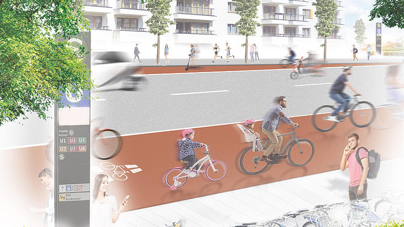 Umstritten, aber in der Planung: Schnellradwegnetze