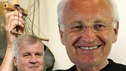 Stoibers Idee: Seehofer als Marionette. Stoibers Idee: Seehofer als Marionette.