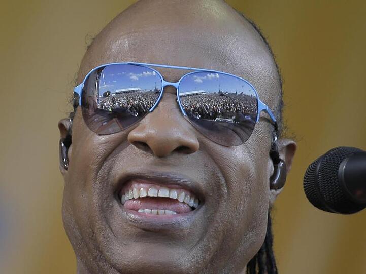 US-Soul-Legende Stevie Wonder beim Jazz and Heritage Festival 2017 in New Orleans.