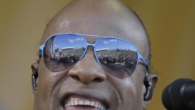 US-Soul-Legende Stevie Wonder beim Jazz and Heritage Festival 2017 in New Orleans.