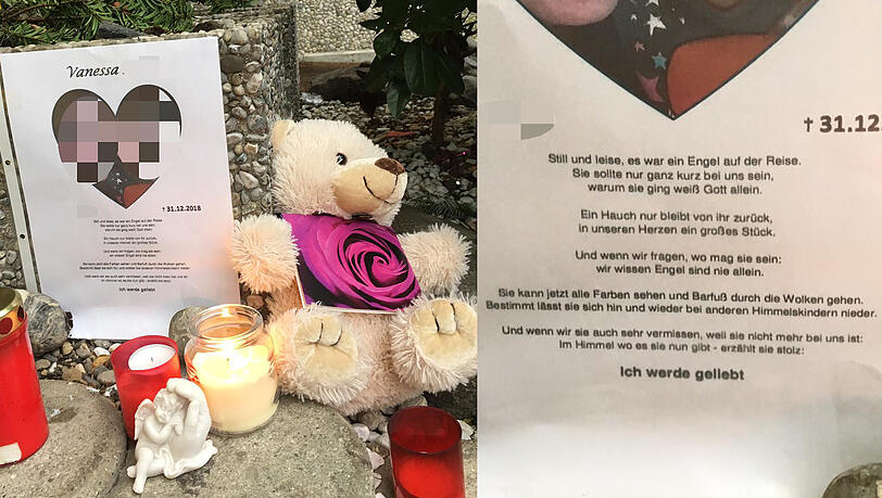 Kerzen und ein Teddybär erinnern vor dem Wohnhaus in Puchheim an das Drama um die kleine Vanessa (5) am Silvesterabend. Kerzen und ein Teddybär erinnern vor dem Wohnhaus in Puchheim an das Drama um die kleine Vanessa (5) am Silvesterabend.