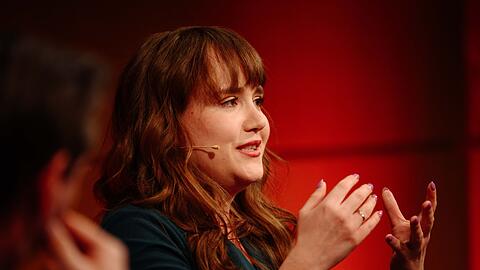 Ex-Gr&uuml;nen-Chefin Ricarda Lang ist f&uuml;r ein Recht auf Homeoffice und eine &Uuml;bergewinnsteuer. (Archivbild)