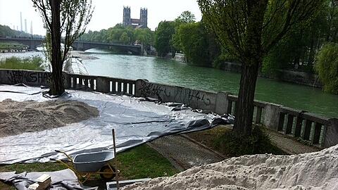 Sand und Bretter: Hier entsteht der Kulturstrand.