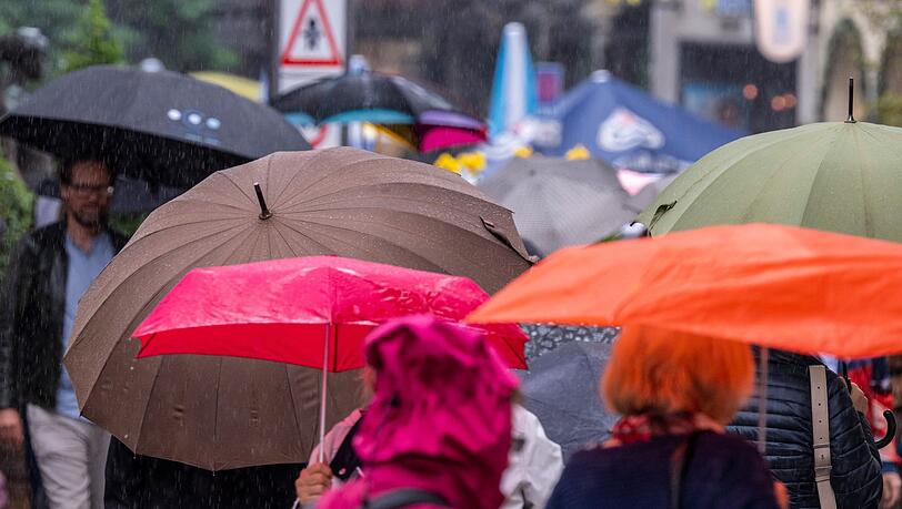 Vor allem in Franken und an den Alpen erwartet der DWD Regen und einzelne Gewitter. (Symbolbild)