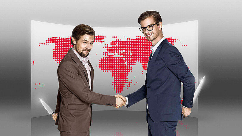 Auch in der neuen Folge von "Das Duell um die Welt" liefern sich Joko und Klaas eine schonungslose Schlacht Auch in der neuen Folge von "Das Duell um die Welt" liefern sich Joko und Klaas eine schonungslose Schlacht
