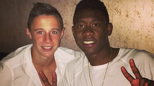 Gute Freunde: Marco Friedl (l.) und Bayern-Star David Alaba.