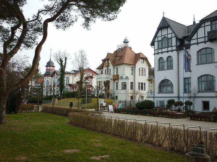 Die typische Bäderarchitektur von Zinnowitz.