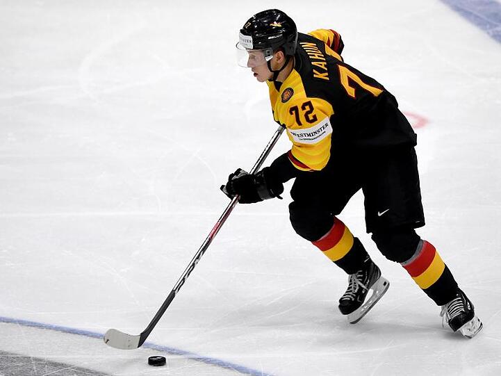 Dominik Kahun von der National Hockey League (NHL)in Aktion. Foto: Monika Skolimowska/Archiv