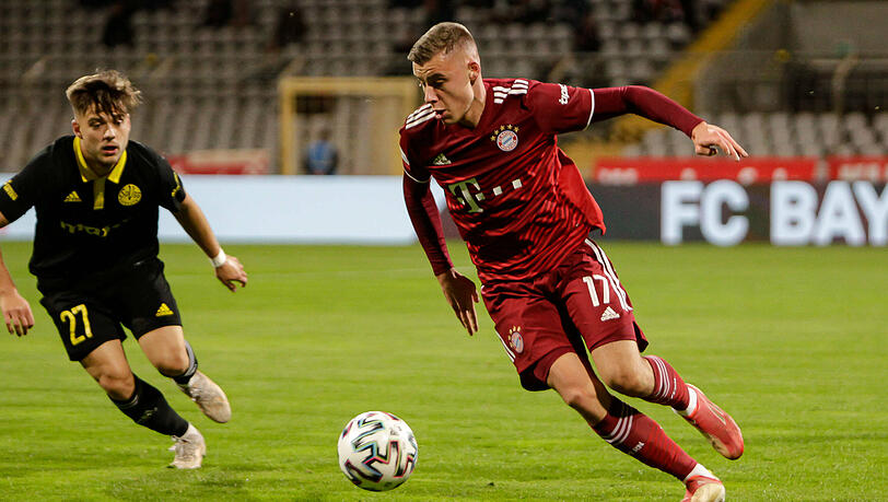 Gabriel Vidovic brachte den FC Bayern II gegen die SpVgg Bayreuth mit 1:0 in Führung - es war sein neuntes Saisontor.