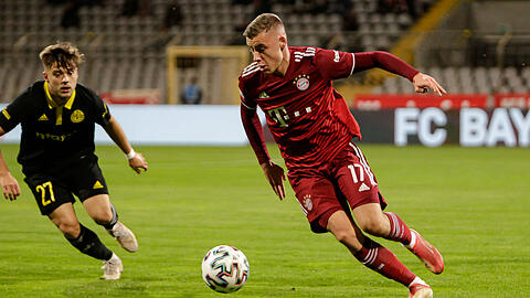 Gabriel Vidovic brachte den FC Bayern II gegen die SpVgg Bayreuth mit 1:0 in Führung - es war sein neuntes Saisontor.