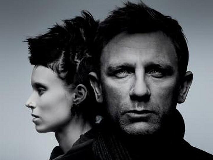 Rooney Mara und Daniel Craig in "Verblendung"