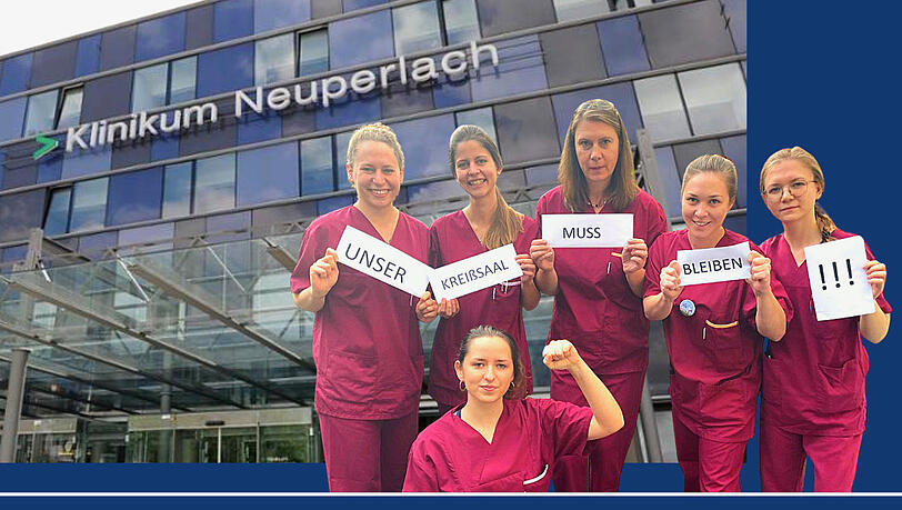 Die Neuperlacher Hebammen wollen die Schließung nicht hinnehmen.
