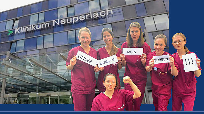 Die Neuperlacher Hebammen wollen die Schließung nicht hinnehmen.