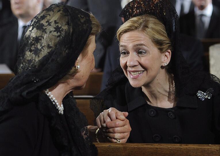 Prinzessin Cristina von Spanien(R) und Fürstin Marie Aglae von Liechtenstein.