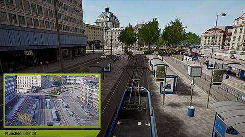 Am Stachus steht noch das Hotel Königshof. Ansonsten ist die Stadt sehr originalgetreu nachgebaut worden.
