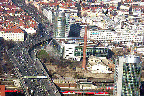 An der Donnersberger Brücke werden Spitzenwerte erreicht.