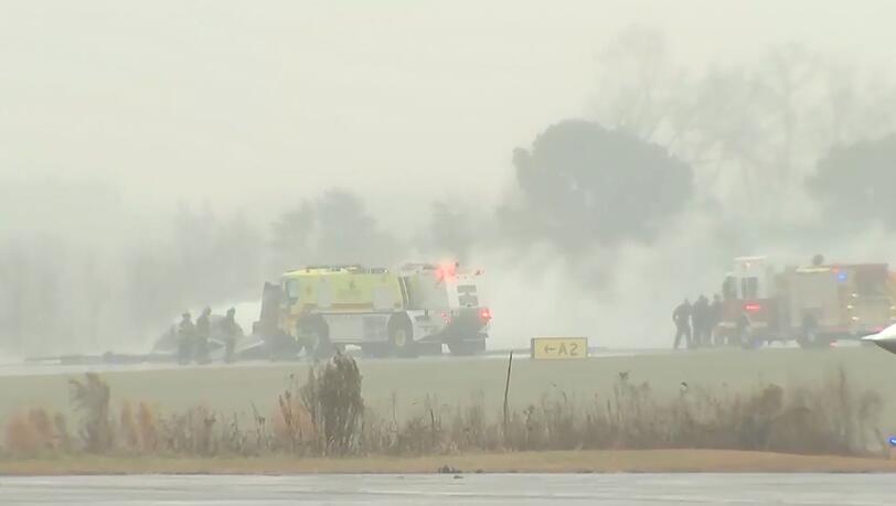 Ein Flugzeug ist an einem Regionalflughafen in North Carolina abgest&uuml;rzt.