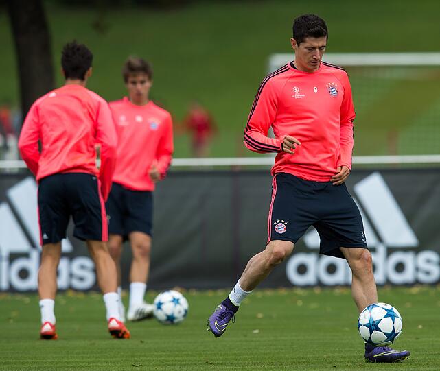 Am Dienstag geht's für die Bayern in der Champions League gegen Zagreb: Die Bilder vom Abschlusstraining!