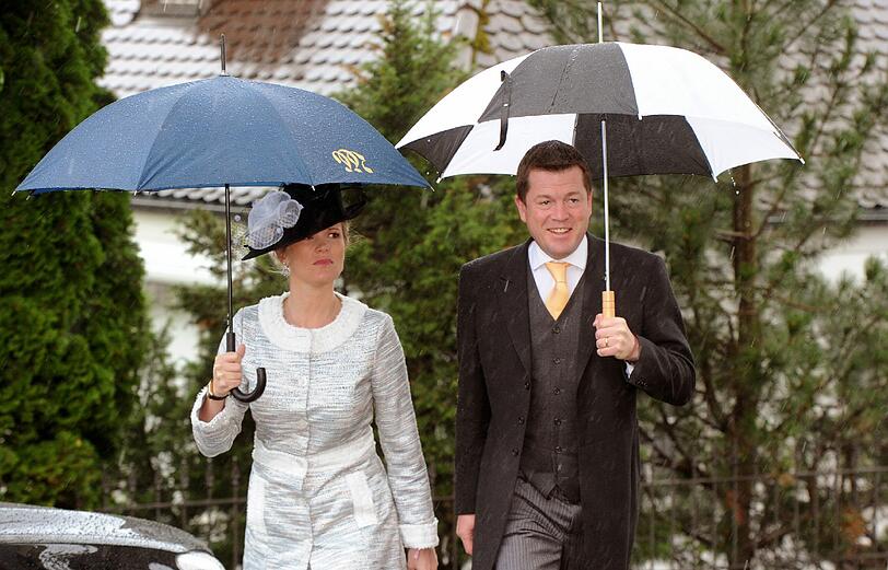 Karl-Theodor zu Guttenberg und seine Frau Stephanie