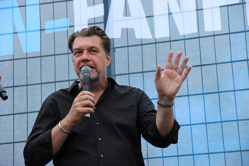 Gerhard Mayrhofer beim Fanfest