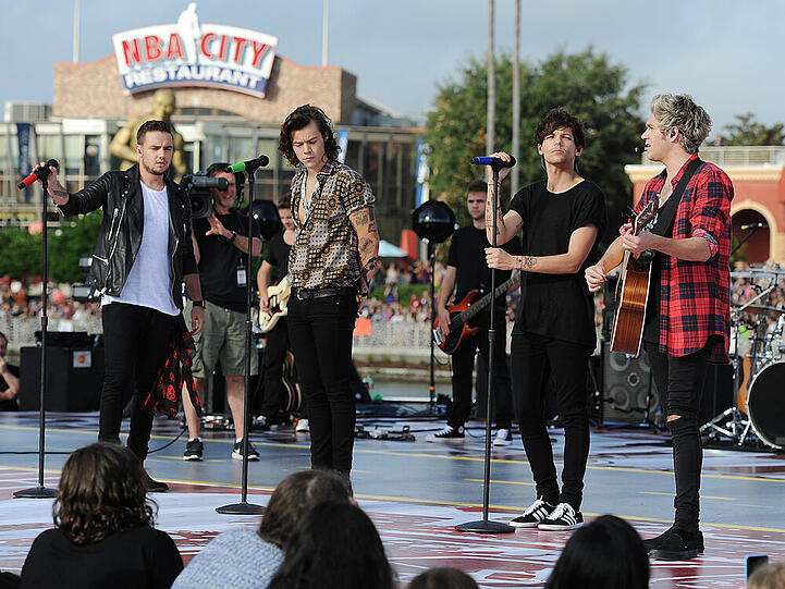 Live auf der Bühne: Die Jungs von One Direction