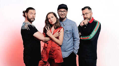 Das waren die "The Voice of Germany"-Juroren der neunten Staffel: Rea Garvey (v.l.), Alice Merton, Mark Forster und Sido.