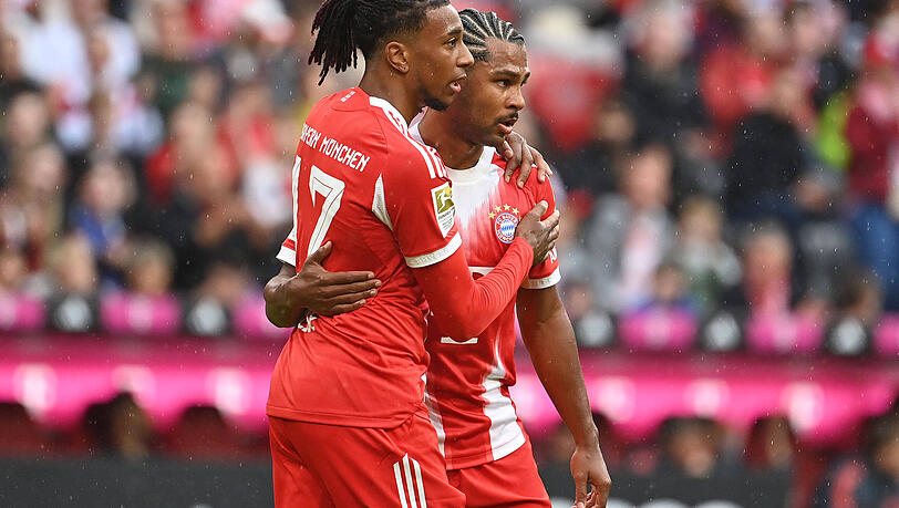 Der eine Offensivstar ist unantastbar, der andere hat es schwer: Michael Olise (l.) und Serge Gnabry.