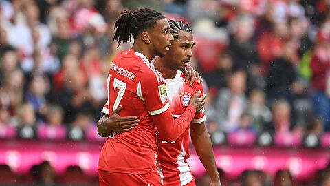Der eine Offensivstar ist unantastbar, der andere hat es schwer: Michael Olise (l.) und Serge Gnabry.