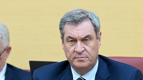 Ernste Zeiten, ernste Miene: Markus S&ouml;der im Landtag. (Archivbild)