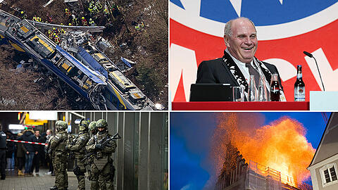Das Zugunglück von Bad Aibling, die Rückkehr von Uli Hoeneß, die Terrorwarnung in München und das brennende Rathaus in Straubing: Nur vier der Themen, die Bayern 2016 bewegten.