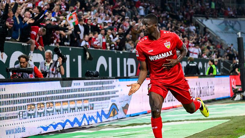 Brachte Stuttgart in Augsburg in Führung: Serhou Guirassy.