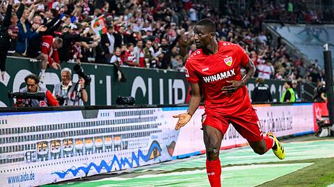 Brachte Stuttgart in Augsburg in Führung: Serhou Guirassy.
