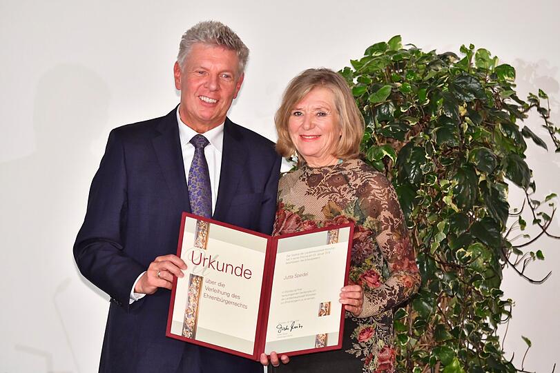 Jutta Speidel und OB Dieter Reiter