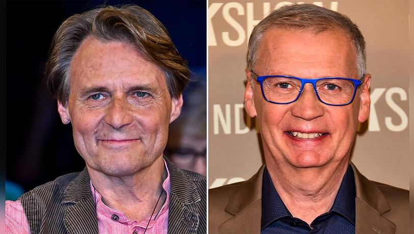 Wolfgang Bahro (li.) und Günther Jauch durften Kader-Mitglieder für die Heim-EM verkünden. Wolfgang Bahro (li.) und Günther Jauch durften Kader-Mitglieder für die Heim-EM verkünden.