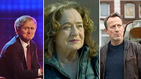 Pierre M. Krause, Mechthild Großmann (Staatsanwältin Wilhelmine Klemm) und Wotan Wilke Möhring (Kommissar Falke) sorgen für einige der "Tatort"-Highlights bis Neujahr.