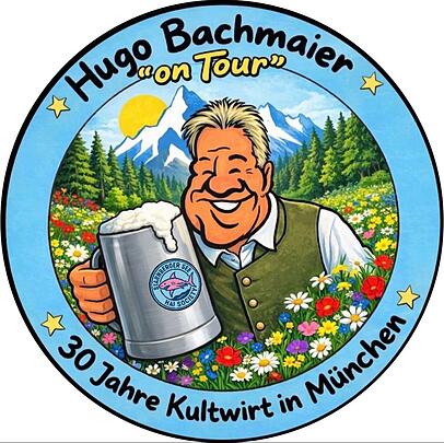 Sogar ein eigens Logo hat Hugo Bachmaier f&uuml;r seine kulinarische Test-Reise designt.