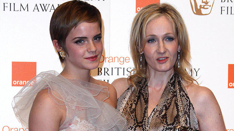 "Harry Potter" verbindet sie bis heute: Emma Watson (links) und J.K. Rowling
