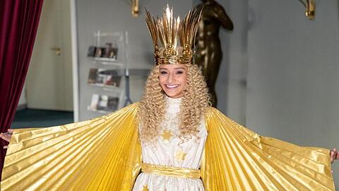 Benigna Munsi, das neue Nürnberger Christkind. Foto: Daniel Karmann/dpa