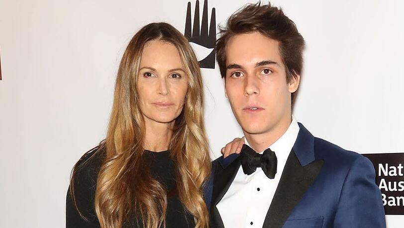 Elle Macpherson mit ihrem älteren Sohn Flynn Busson.