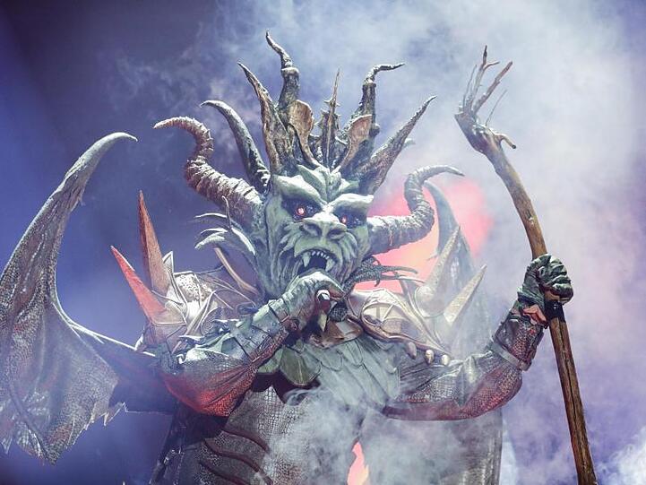 Furchteinflößend: Die Figur "Der Drache".