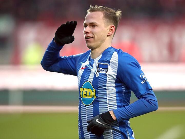 Herthas Ondrej Duda bejubelt seinen Treffer gegen den 1. FC Nürnberg.