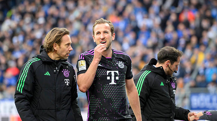 Drei Punkte, aber auch drei neue Verletzungssorgen. Besonders im Mittelpunkt: Harry Kane (m.)