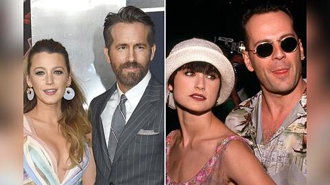Ryan Reynolds und Blake Lively (li.) sowie Demi Moore und Bruce Willis teilen eine schöne Gemeinsamkeit.