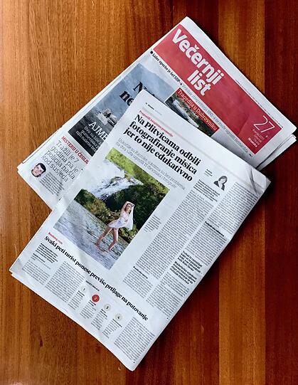 Sehr cool: Die Abendzeitung hat es in die kroatische "Abendzeitung" geschafft.