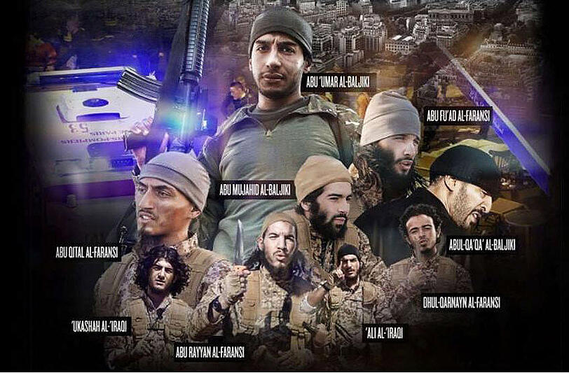 Der Islamische Staat veröffentlicht die Bilder der Attentäter von Paris.