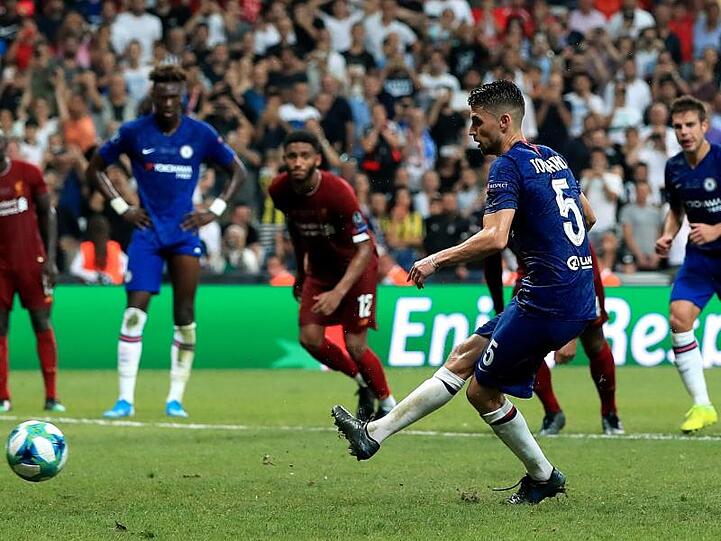 Jorginho traf in der Verlängerung zum 2:2 für Chelsea.