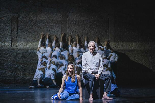 Johannes Martin Kränzle (Allazim) mit Lea Desandre (Persada)