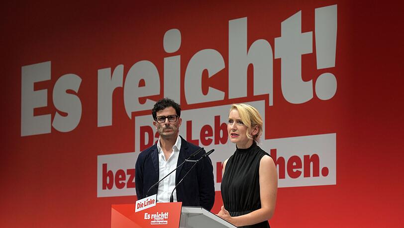 Luigi Pantisano und Ines Schwerdtner sind das neue F&uuml;hrungsduo der Linken.