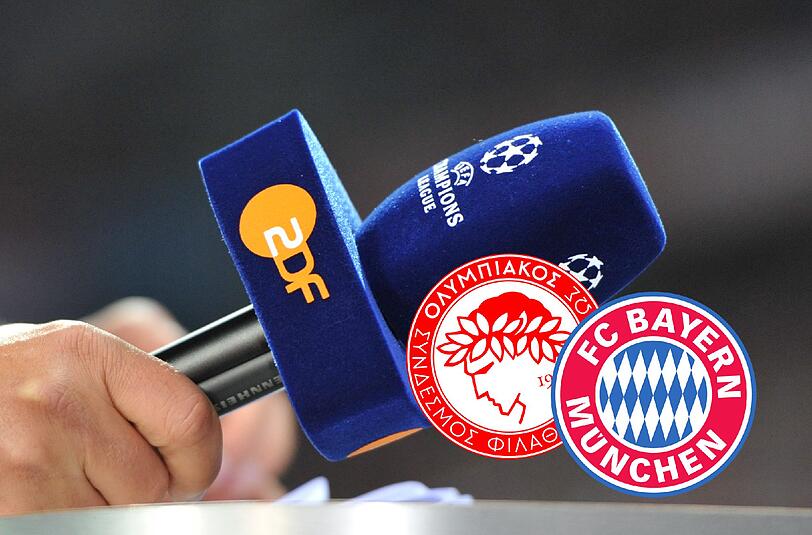 Das ZDF überträgt am Mittwoch die Partie zwischen dem FC Bayern und Piräus live.